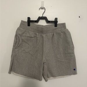 Champion Light Gray Reverse Weave Cut-off Shorts